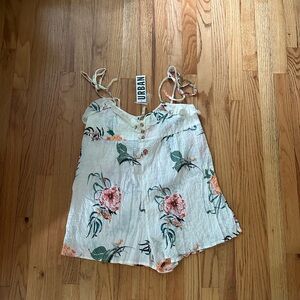 Urban Outfitters Floral Print Women's Romer - Cream and Pink